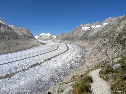 Aletsch Glacier and Ice Cave