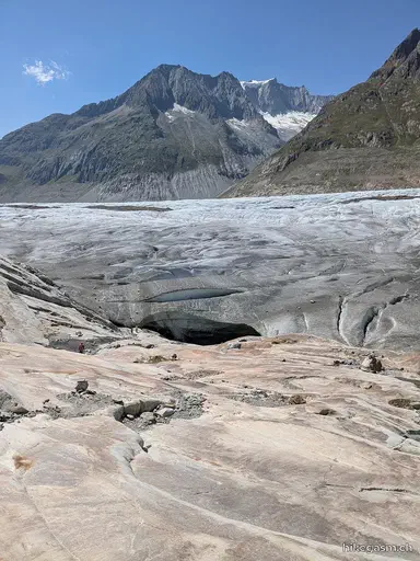 Aletsch Glacier and Ice Cave