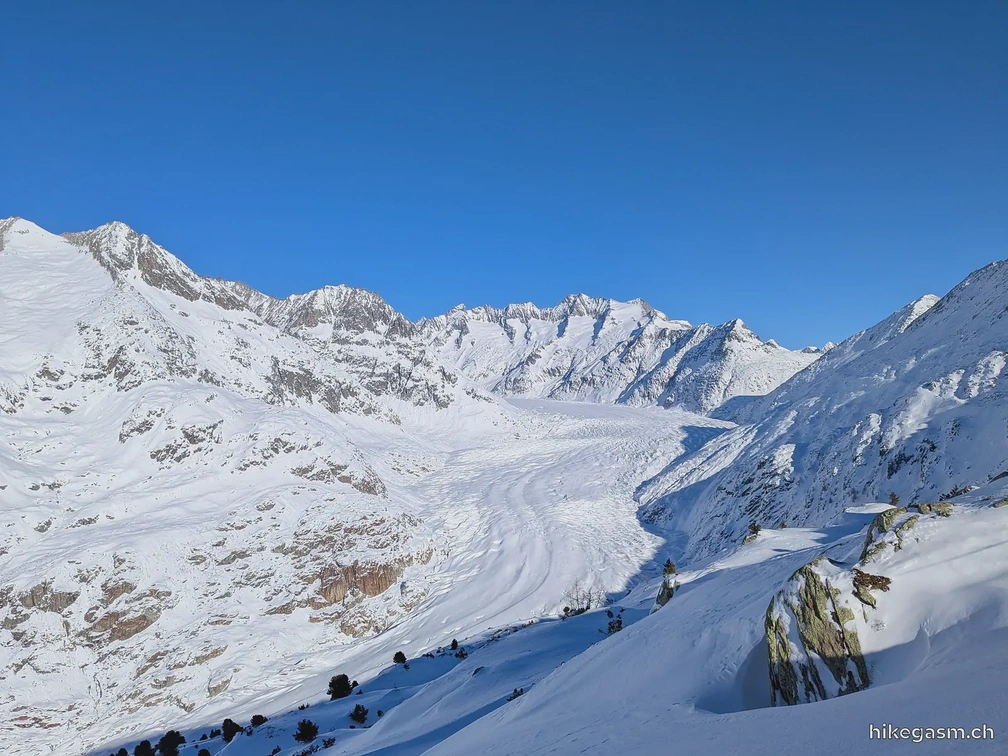 Aletsch Glacier Winter Hike