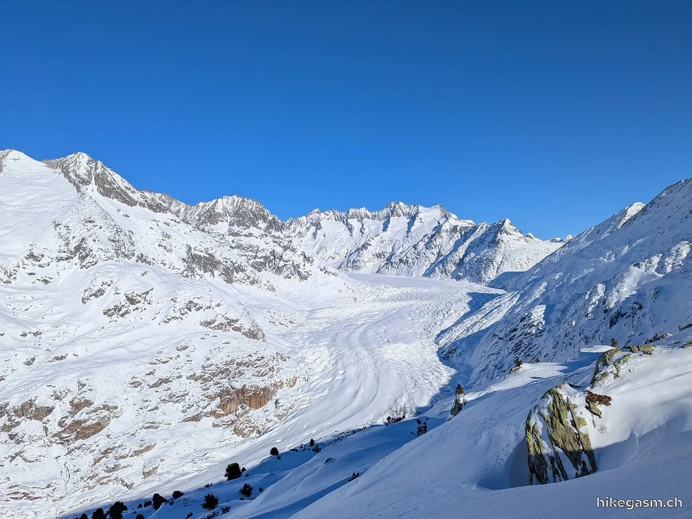 Aletsch Glacier Winter Hike