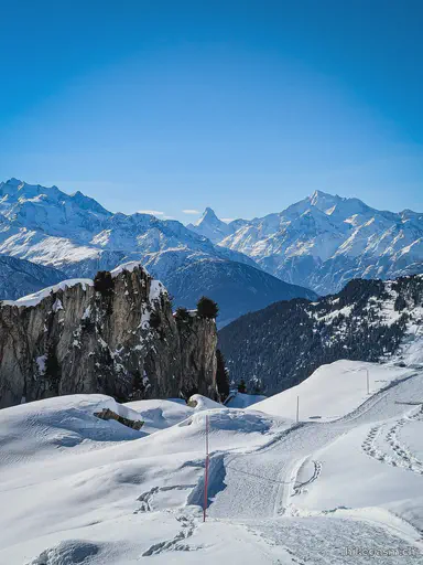 Aletsch Glacier Winter Hike